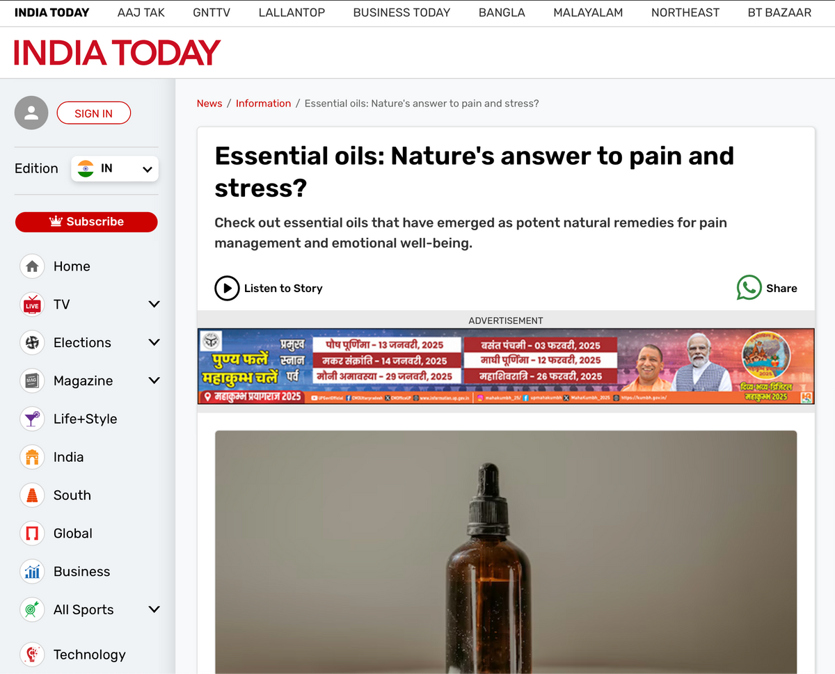 India Today | Sept 13th, 2024 - Wikka Potions for Aromatherapy